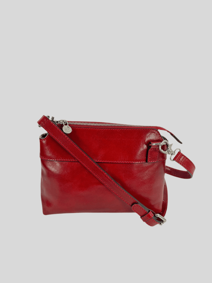 Borsa in cuoio con pochette