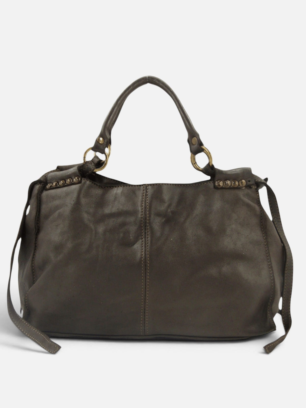 borsa pelle mahzel testa di moro