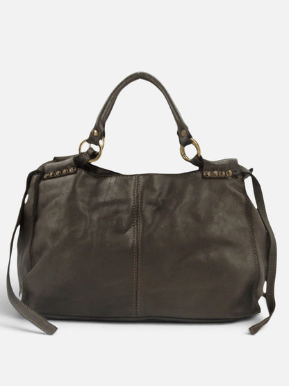 borsa pelle mahzel testa di moro