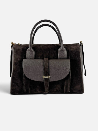bauletto camoscio e vitello martellato CM01