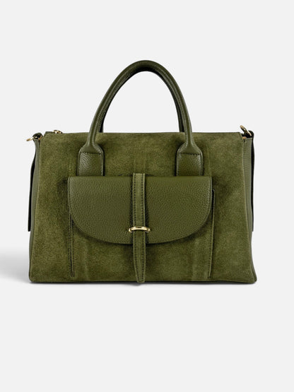 bauletto camoscio e vitello martellato CM01