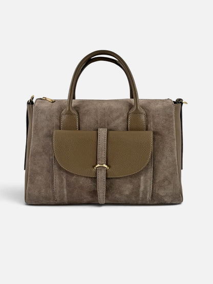 bauletto camoscio e vitello martellato CM01