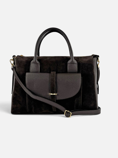 bauletto camoscio e vitello martellato CM01