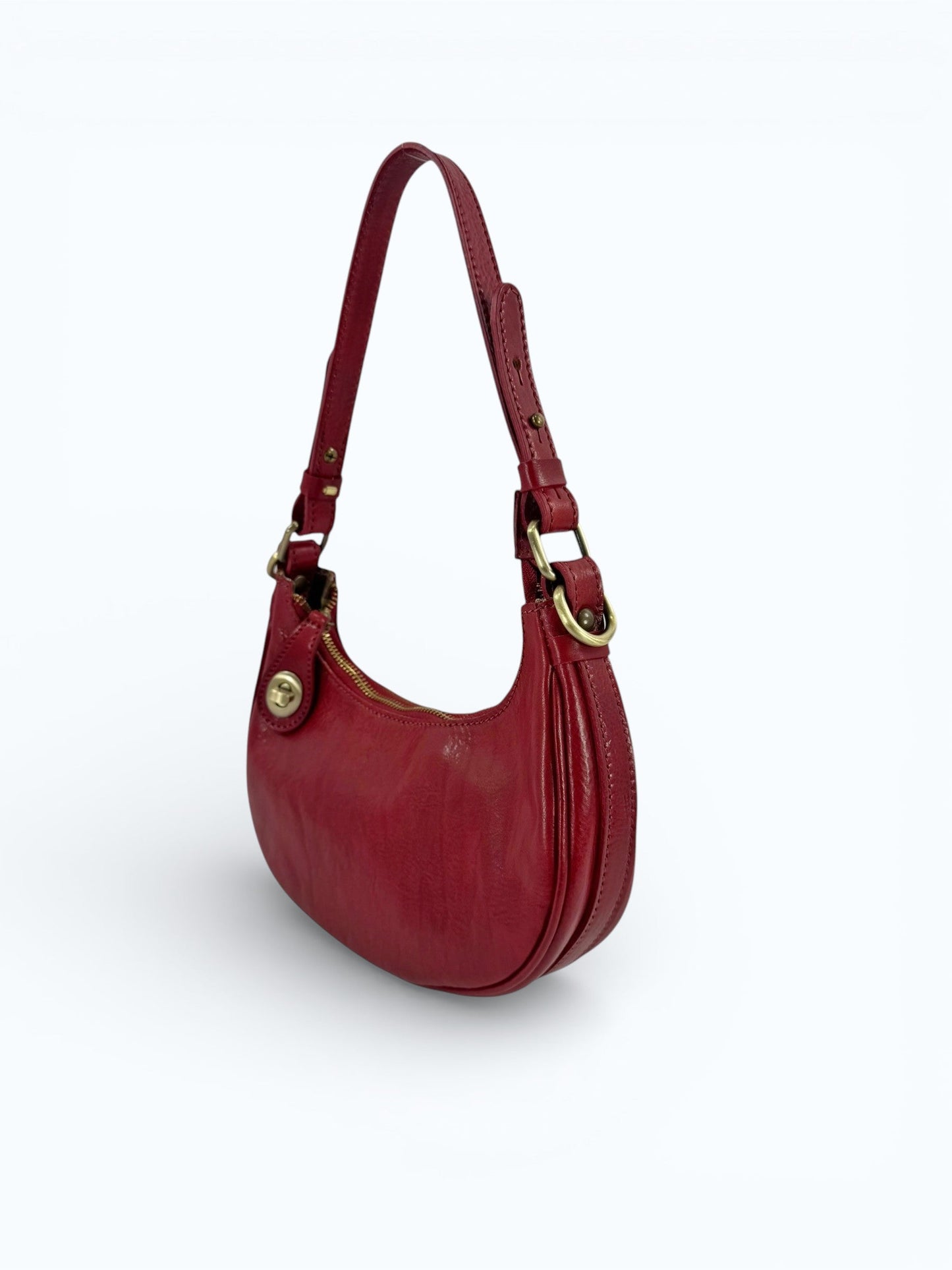 borsetta cuoio mezzaluna