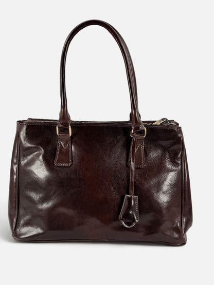 Bauletto in Cuoio tre scomparti  - Mahzel