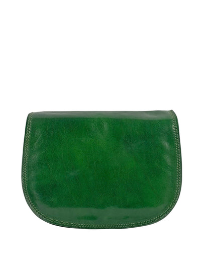 Postina in cuoio primo fiore conciato al vegetale tre scomparti Saturnia - Mahzel