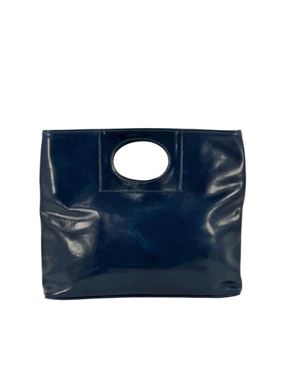 Borsa in Cuoio conciato al vegetale, interno tre scomparti, dalla linea classica - Mahzel