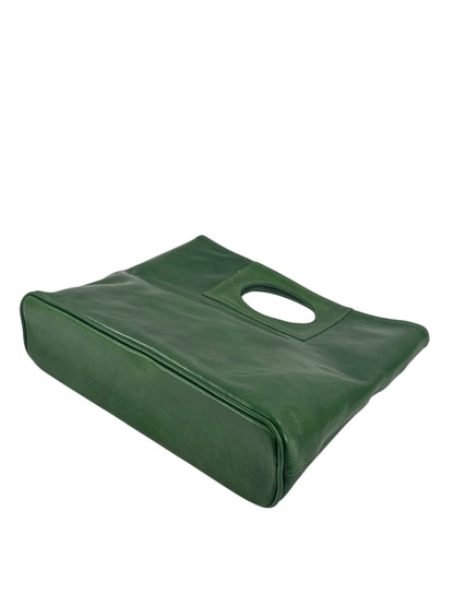 Borsa in Cuoio conciato al vegetale, interno tre scomparti, dalla linea classica - Mahzel