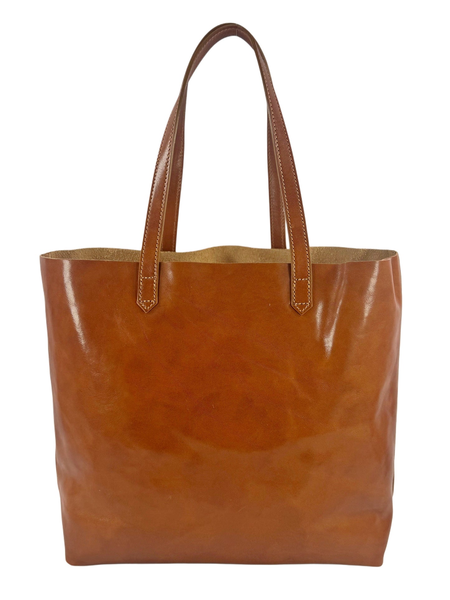 Shopper in cuoio sfoderata aperta -Mahzel