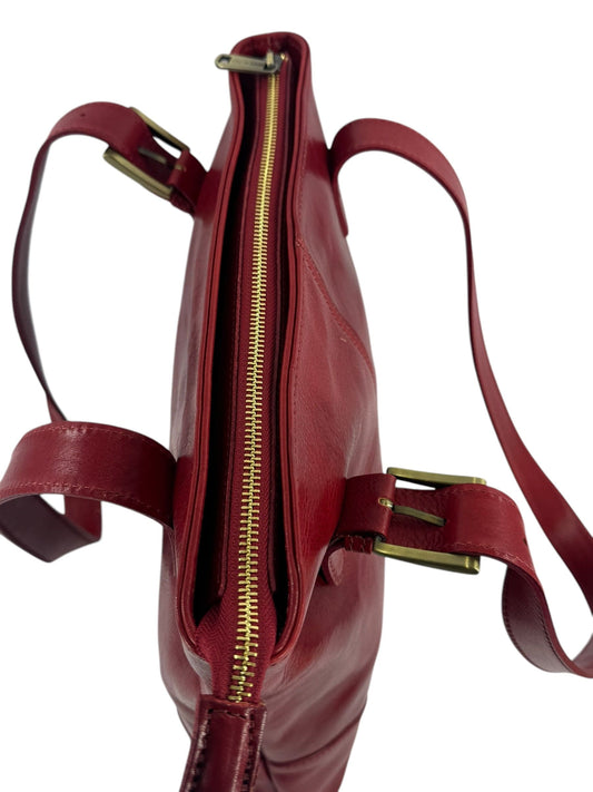 Borsa a spalla  in Cuoio tamponato a mano