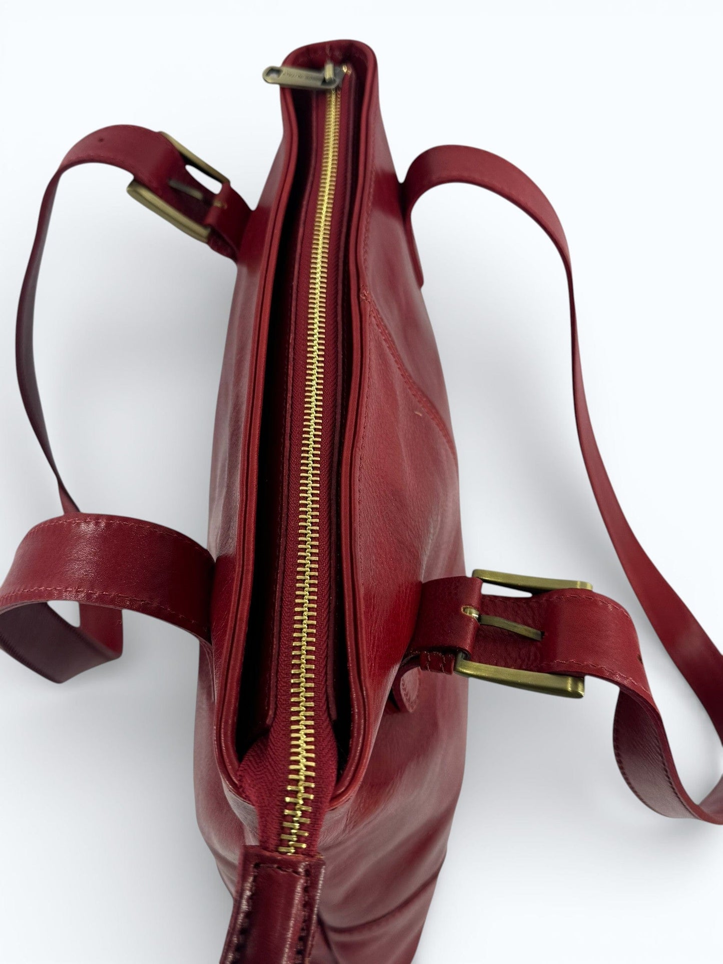 Borsa a spalla  in Cuoio tamponato a mano