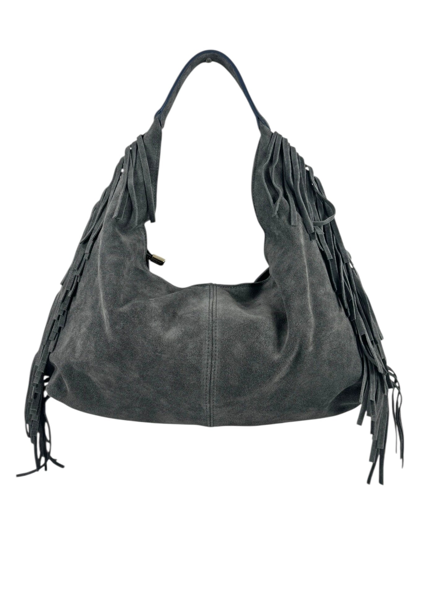 hobo in camoscio con frange Mahzel