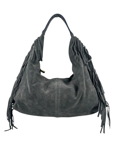 hobo in camoscio con frange Mahzel