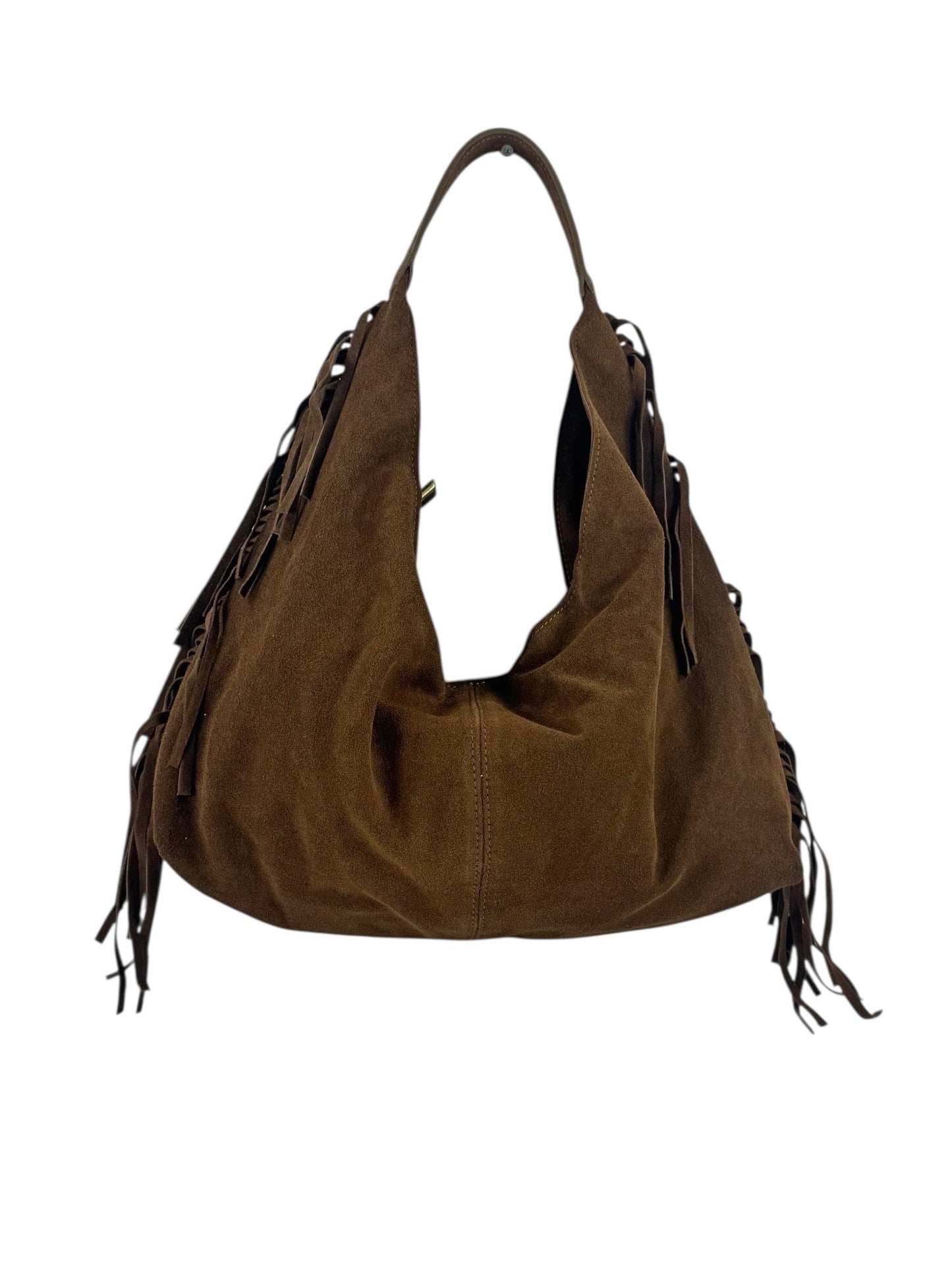 hobo in camoscio con frange Mahzel