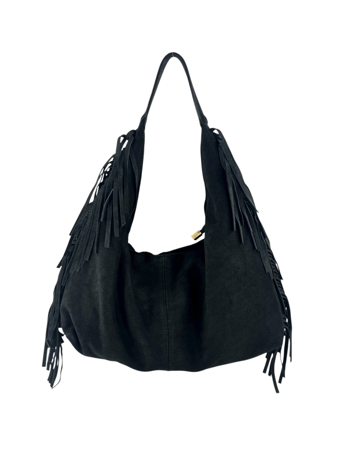 hobo in camoscio con frange Mahzel