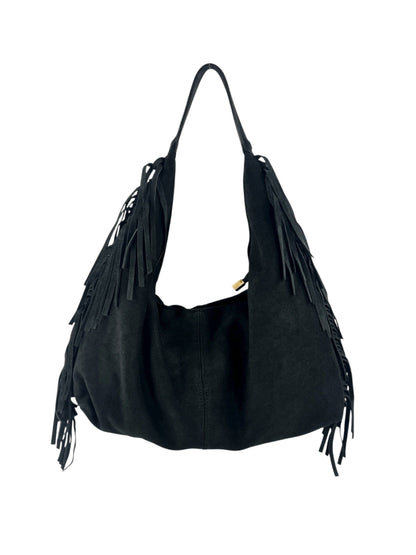 hobo in camoscio con frange Mahzel