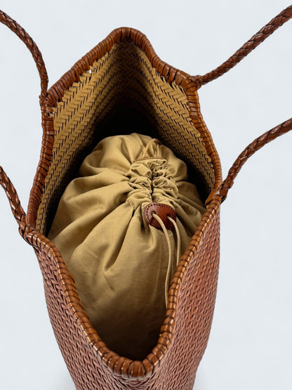 Shopper in pelle intrecciata MH 425