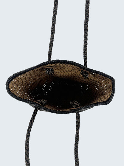 Cestino in Pelle intrecciata MH 420