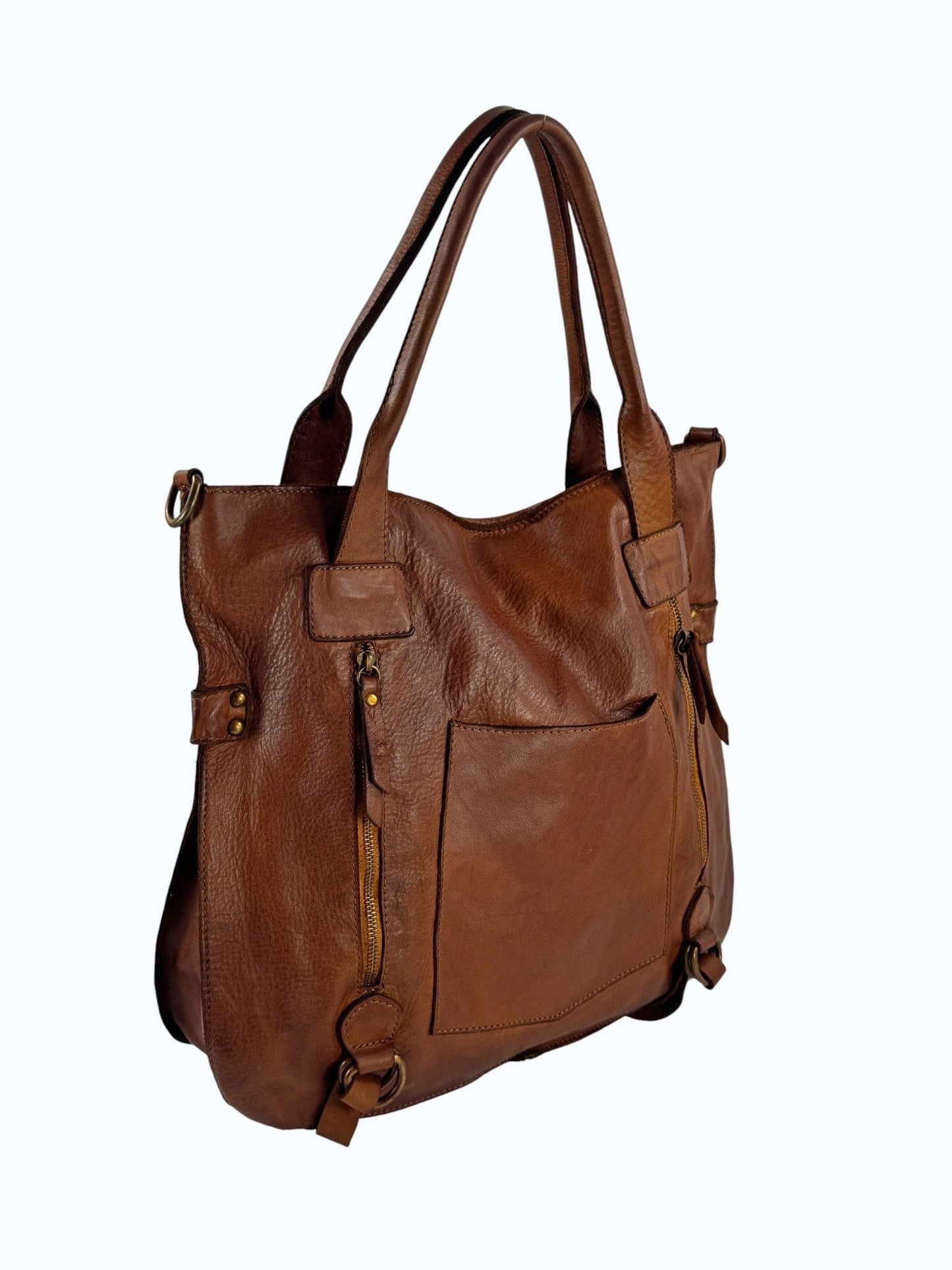 Borsa il pelle tinta in capo MH 134