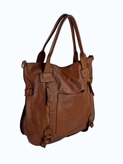 Borsa il pelle tinta in capo MH 134