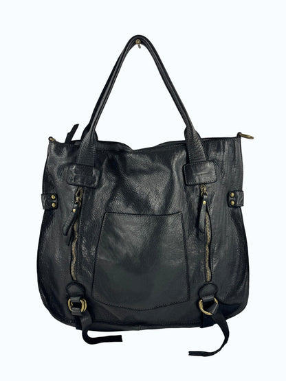 Borsa il pelle tinta in capo MH 134