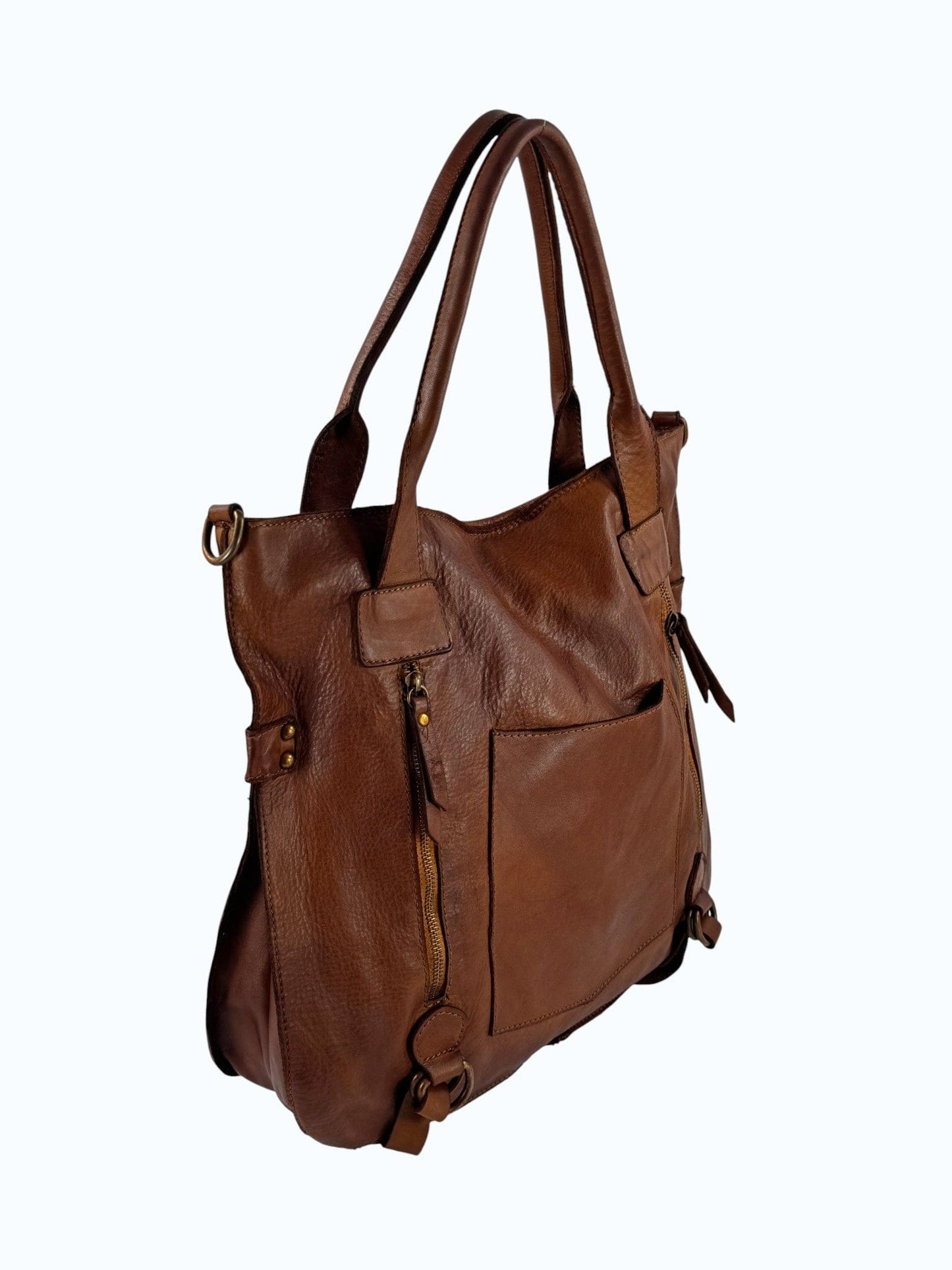 Borsa il pelle tinta in capo MH 134