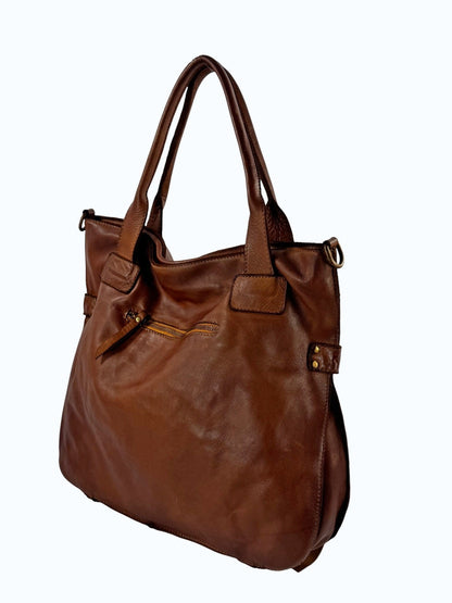 Borsa il pelle tinta in capo MH 134