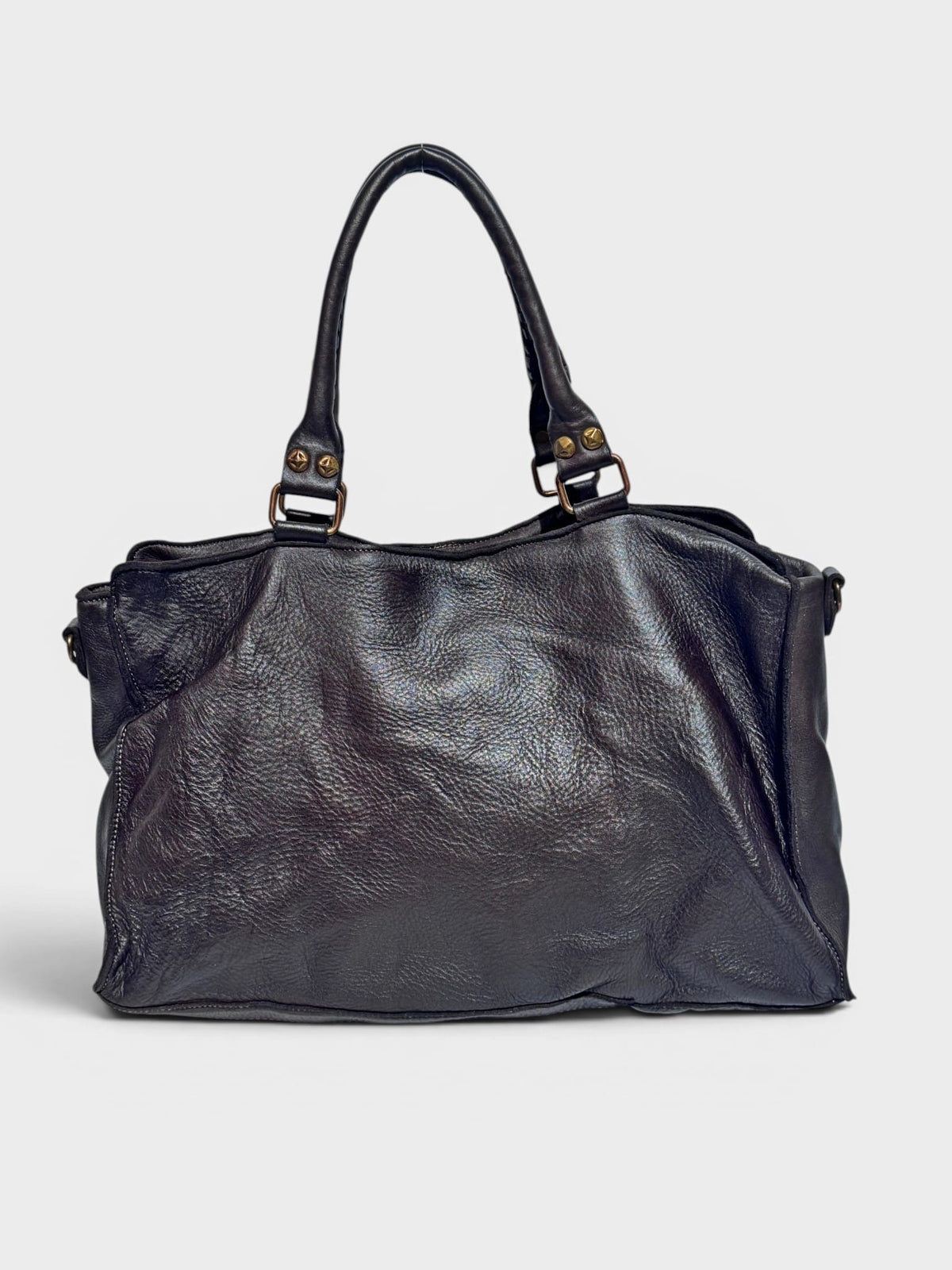 borsa pelle mahzel morbida primo piano