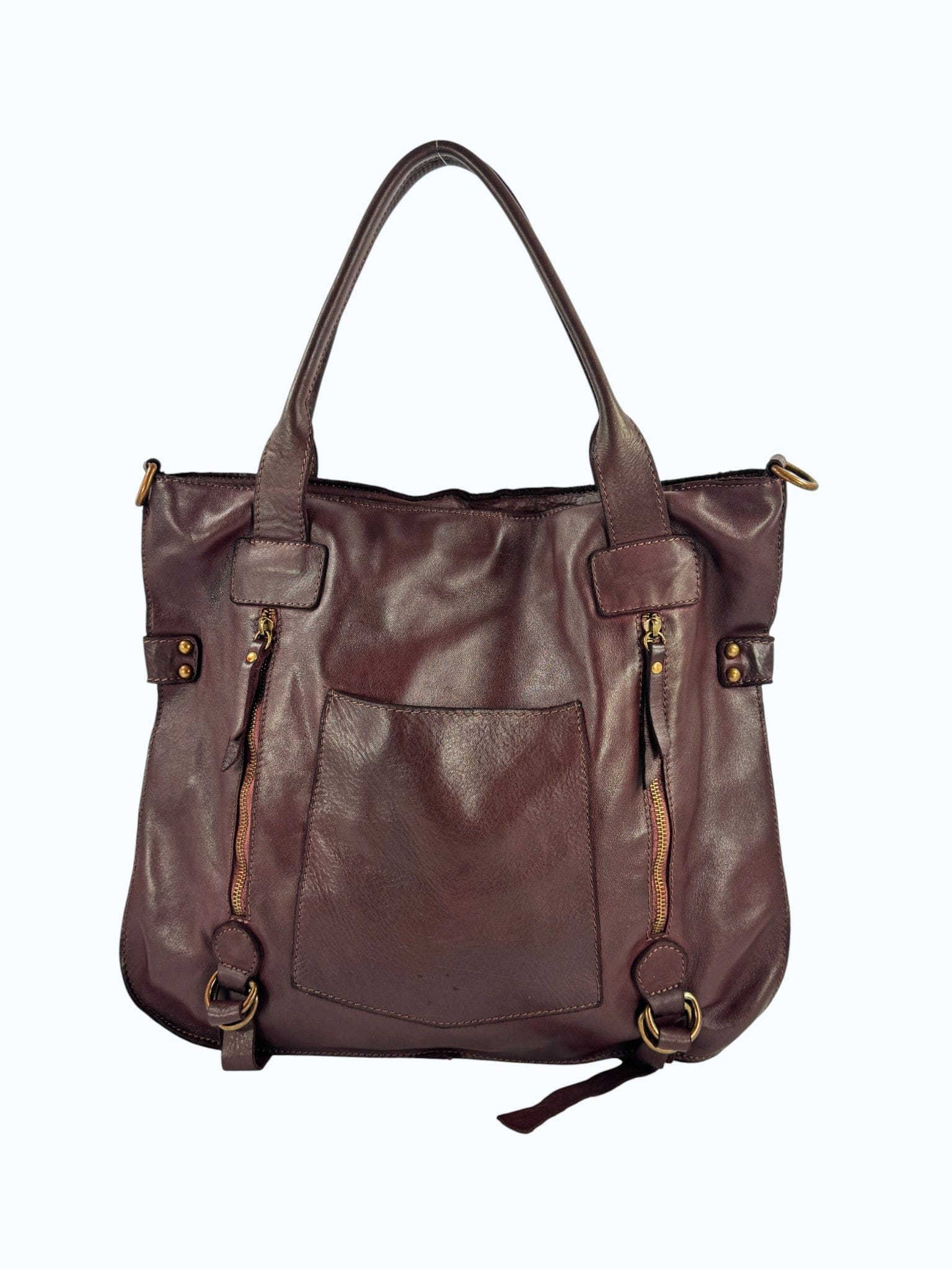 borsa pele mahzel colore vinaccia