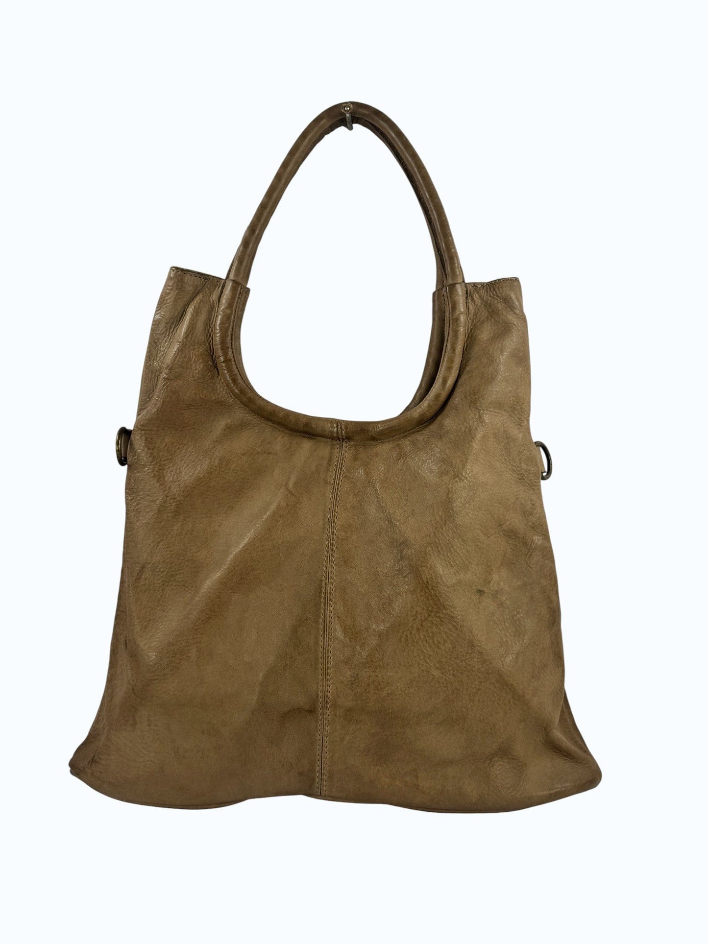 Borsa a spalla in pelle tinta lavata MH 307