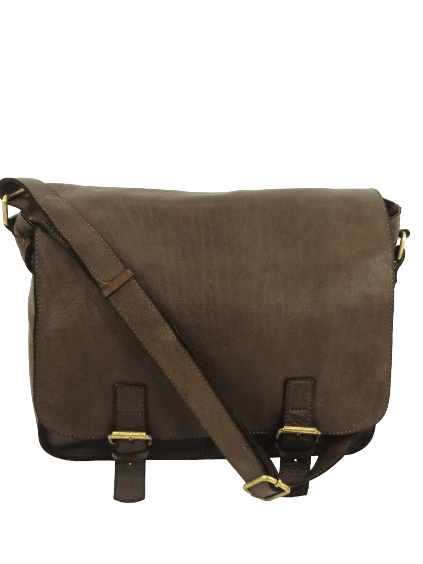 Messenger in pelle lavata effetto vintage