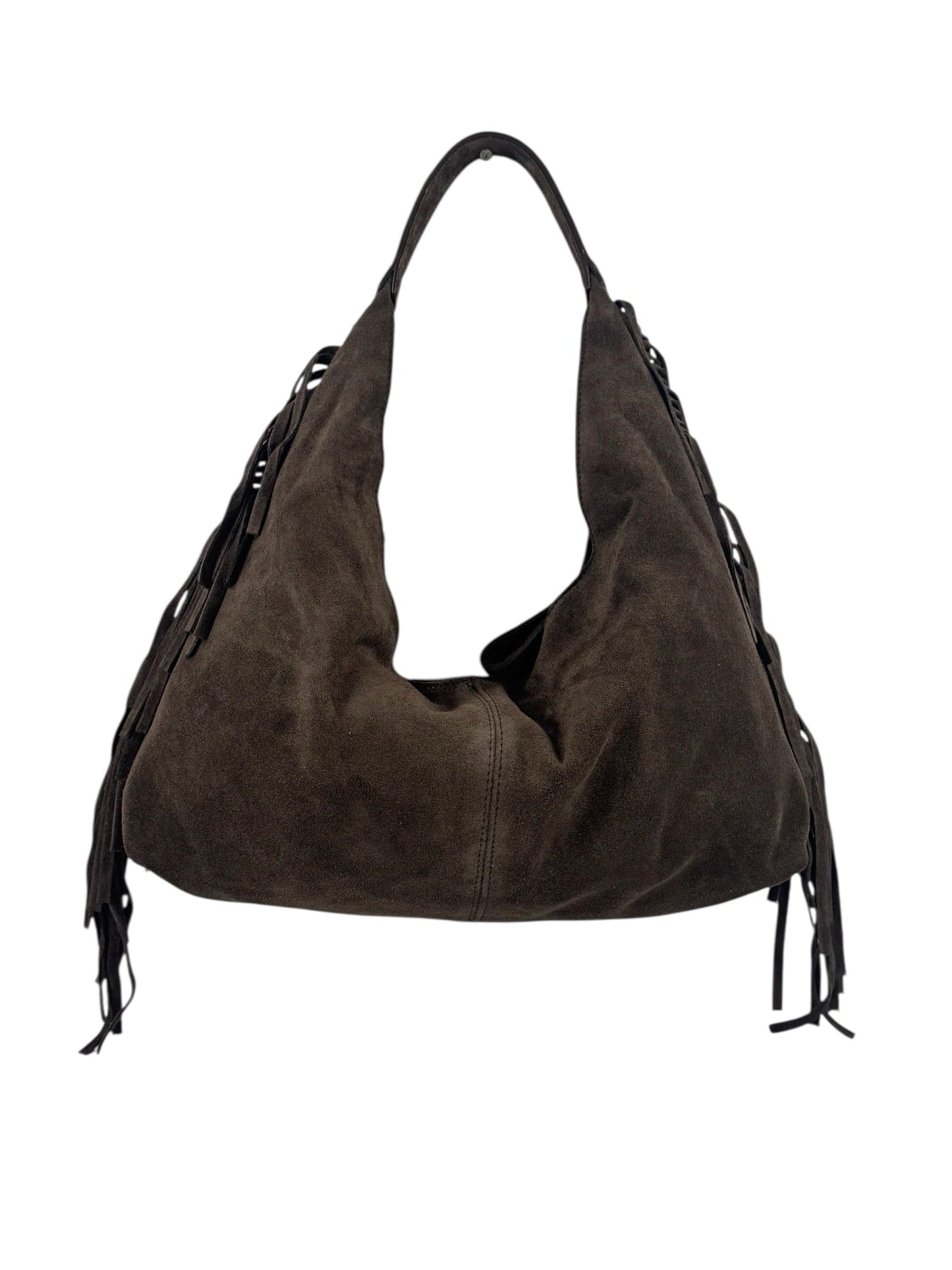 hobo in camoscio con frange Mahzel