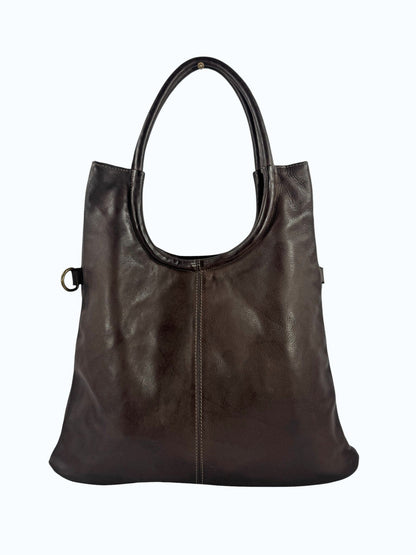 Borsa a spalla in pelle tinta lavata MH 307