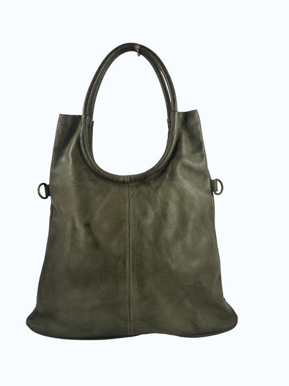 Borsa a spalla in pelle tinta lavata MH 307