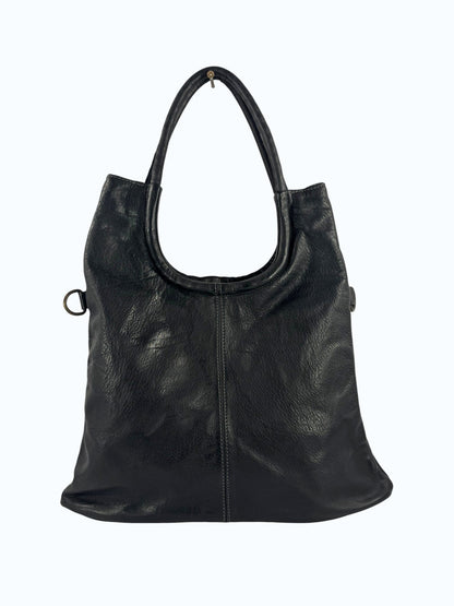 Borsa a spalla in pelle tinta lavata MH 307