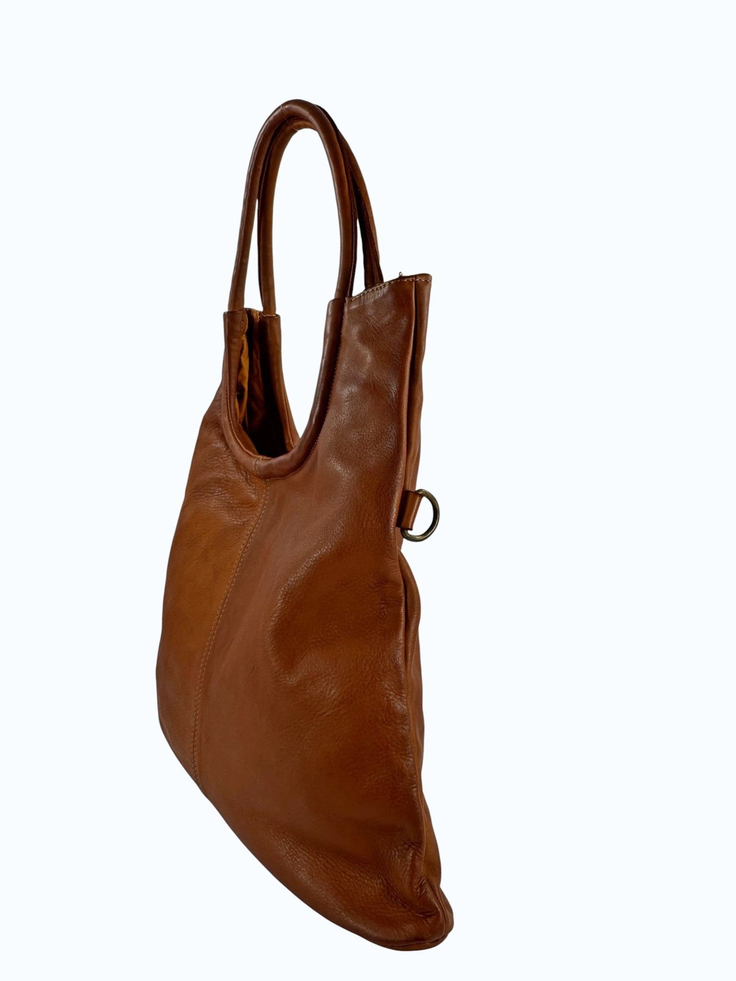 Borsa a spalla in pelle tinta lavata MH 307