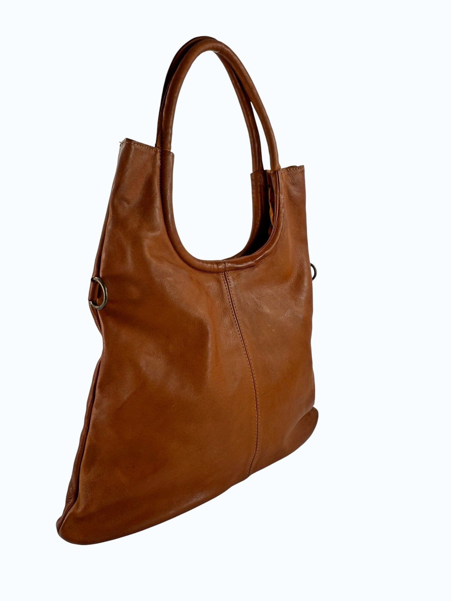 Borsa a spalla in pelle tinta lavata MH 307