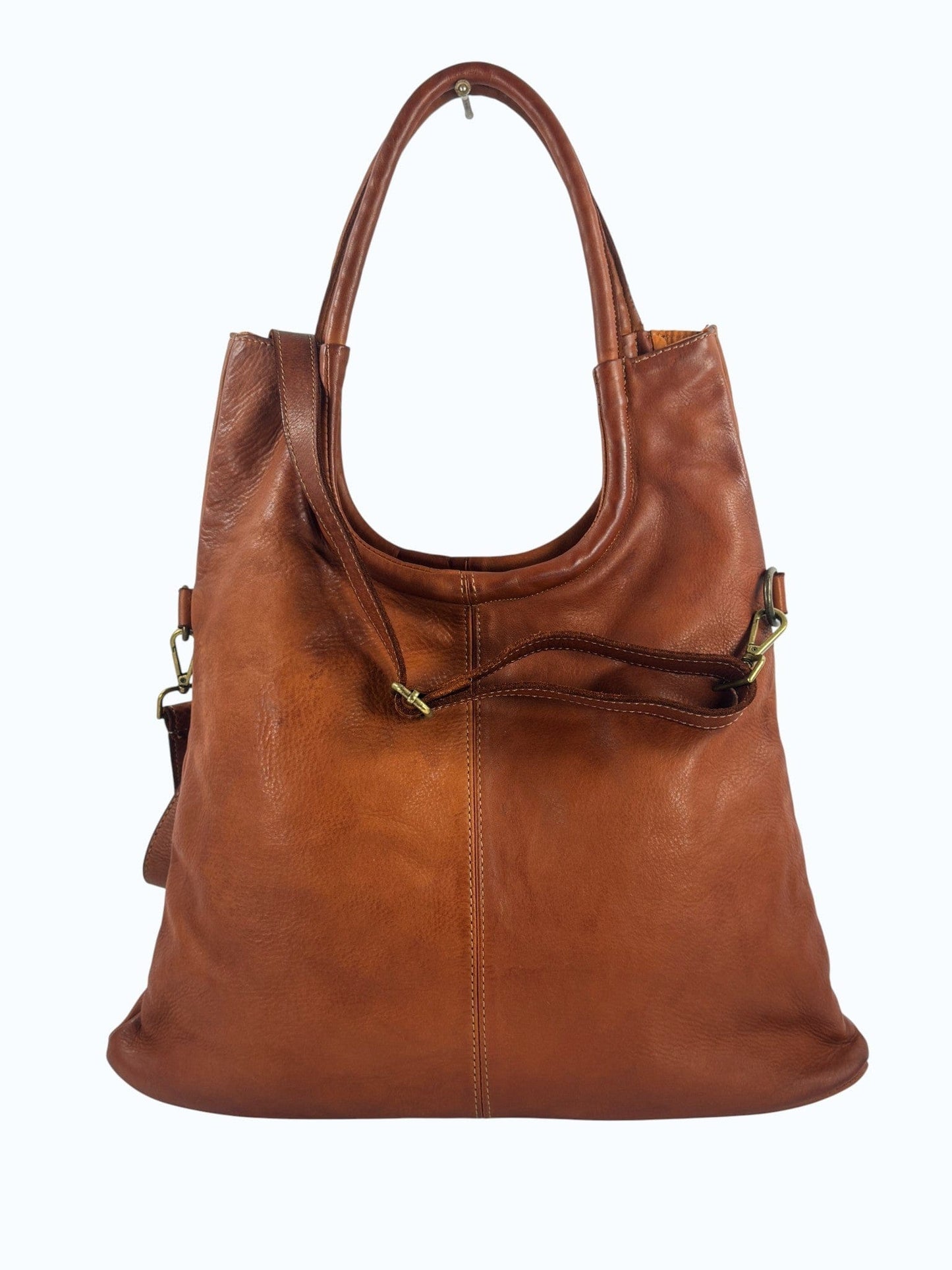 Borsa a spalla in pelle tinta lavata MH 307