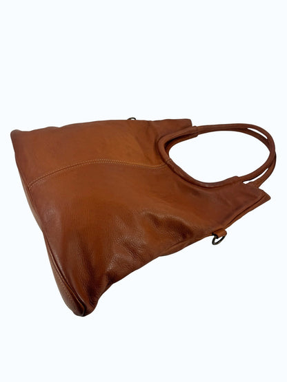 Borsa a spalla in pelle tinta lavata MH 307