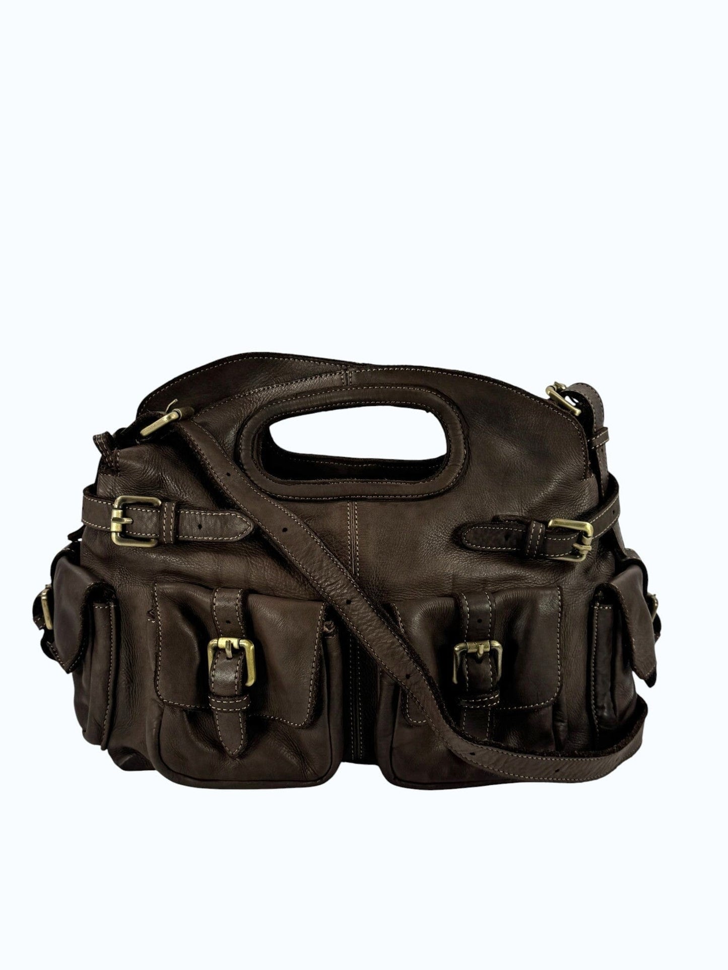 Bauletto in pelle tinto in capo AL237