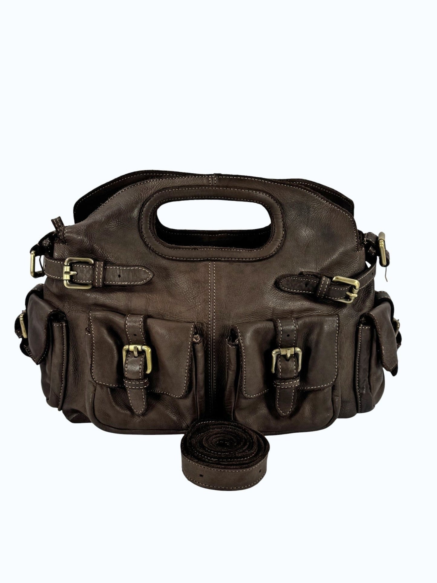 Bauletto in pelle tinto in capo AL237