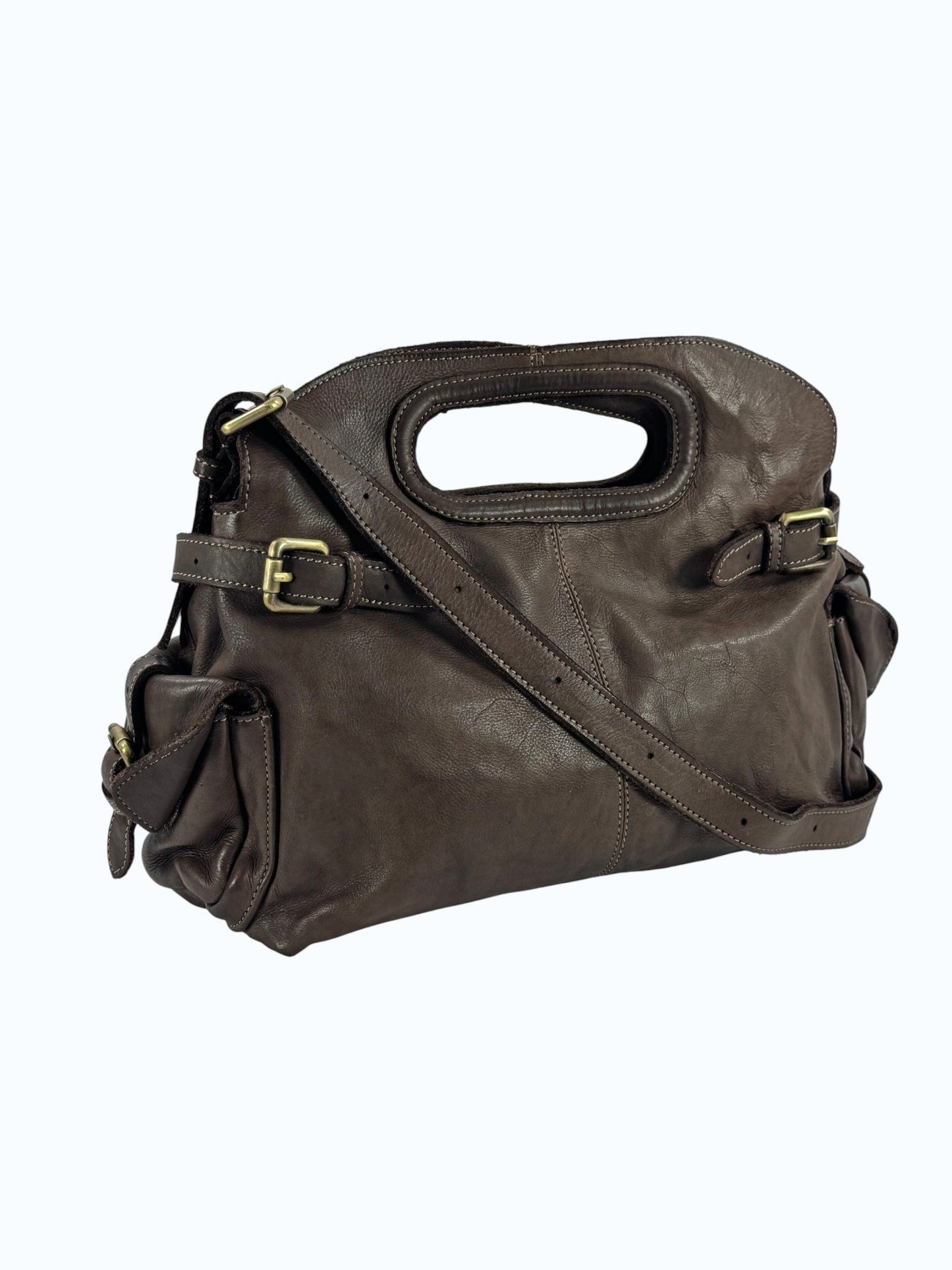 Bauletto in pelle tinto in capo AL237