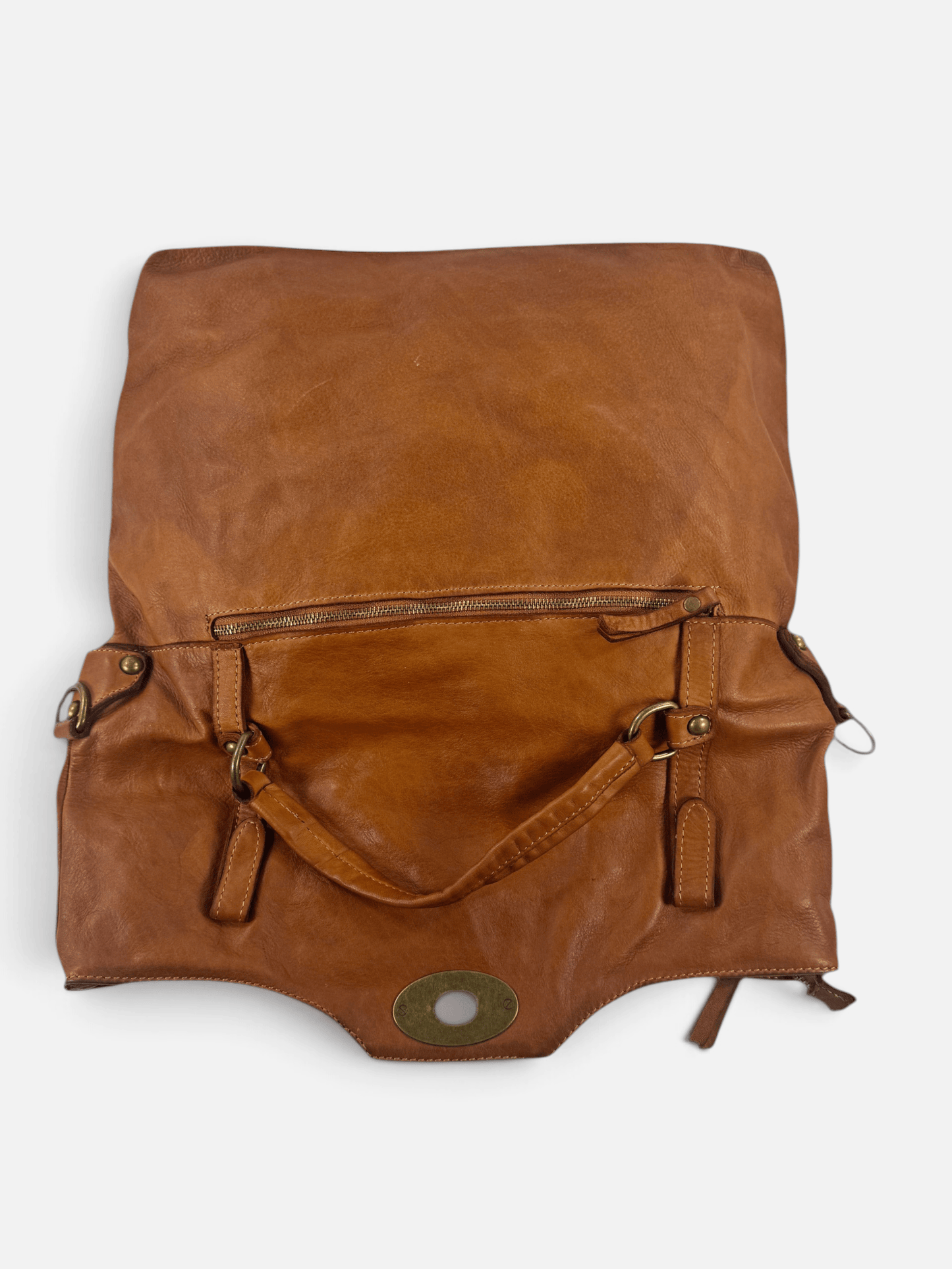 borsa pelle mahzel dettaglio posteriore