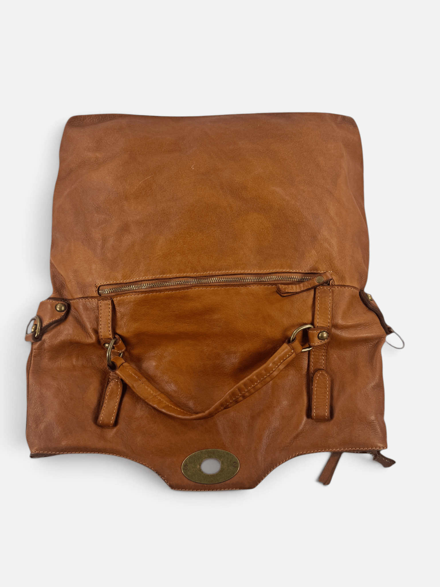 borsa pelle mahzel dettaglio posteriore