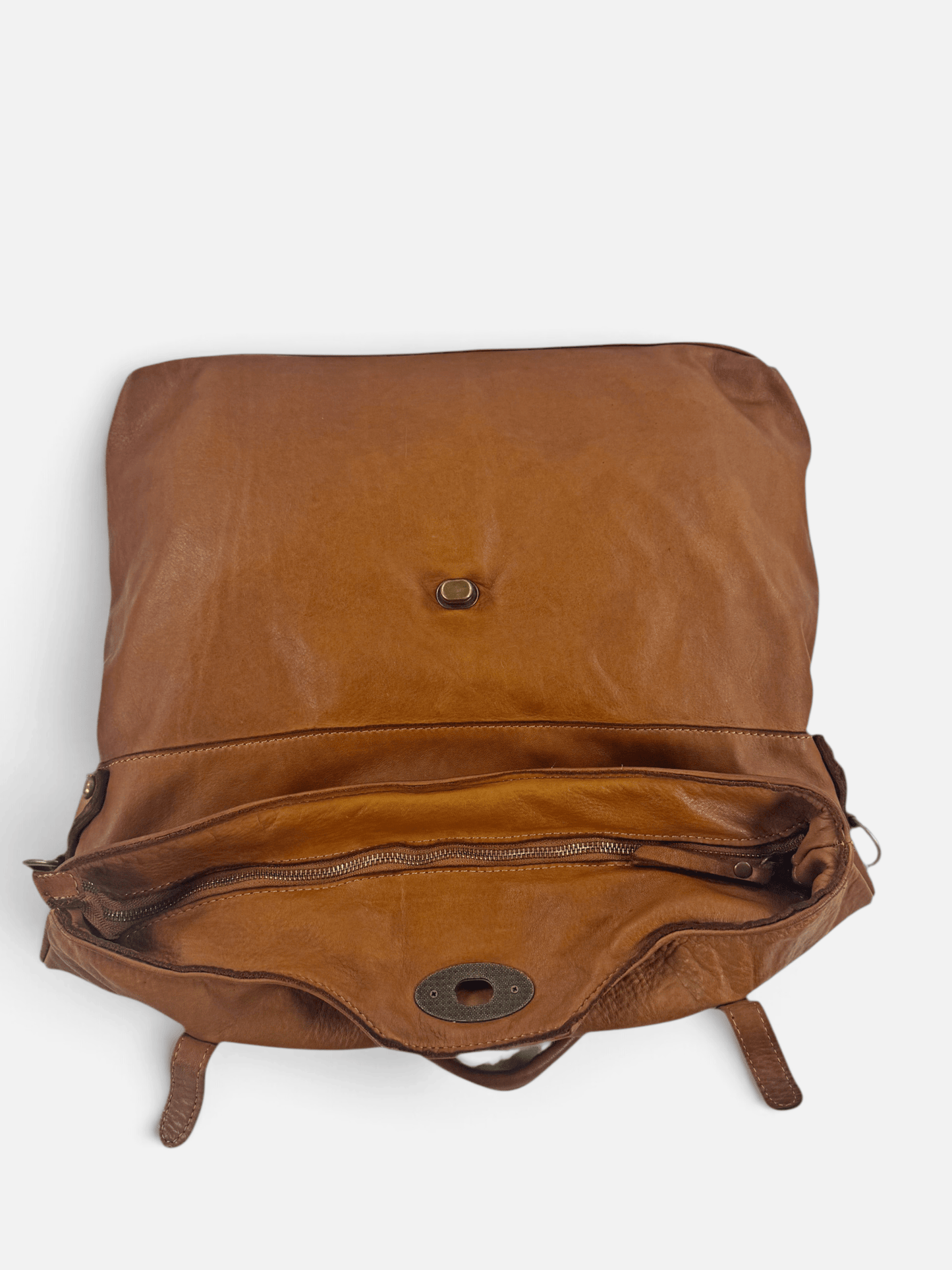 borsa pelle mahzel dettaglio chiusura con zip