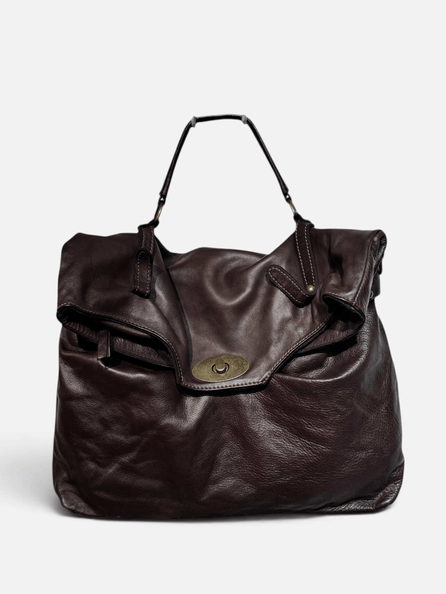 borsa pelle mahzel primo piano moro