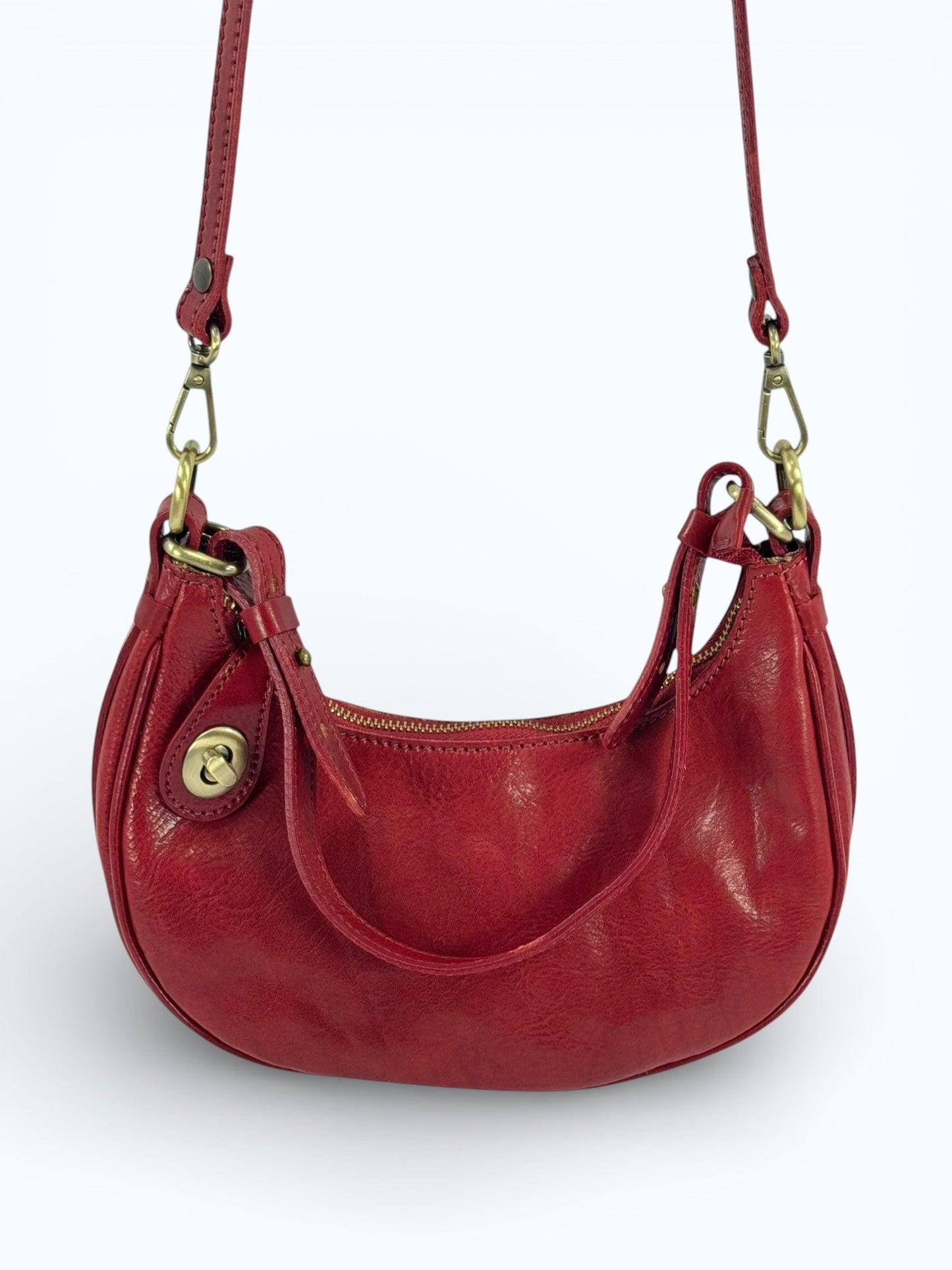 borsetta cuoio mezzaluna