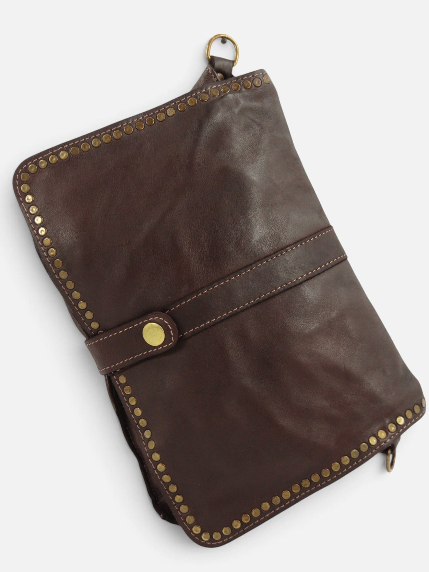 Borsa tracolla e a mano in pelle morbida decorata con borchie Giorgia-Mahzel