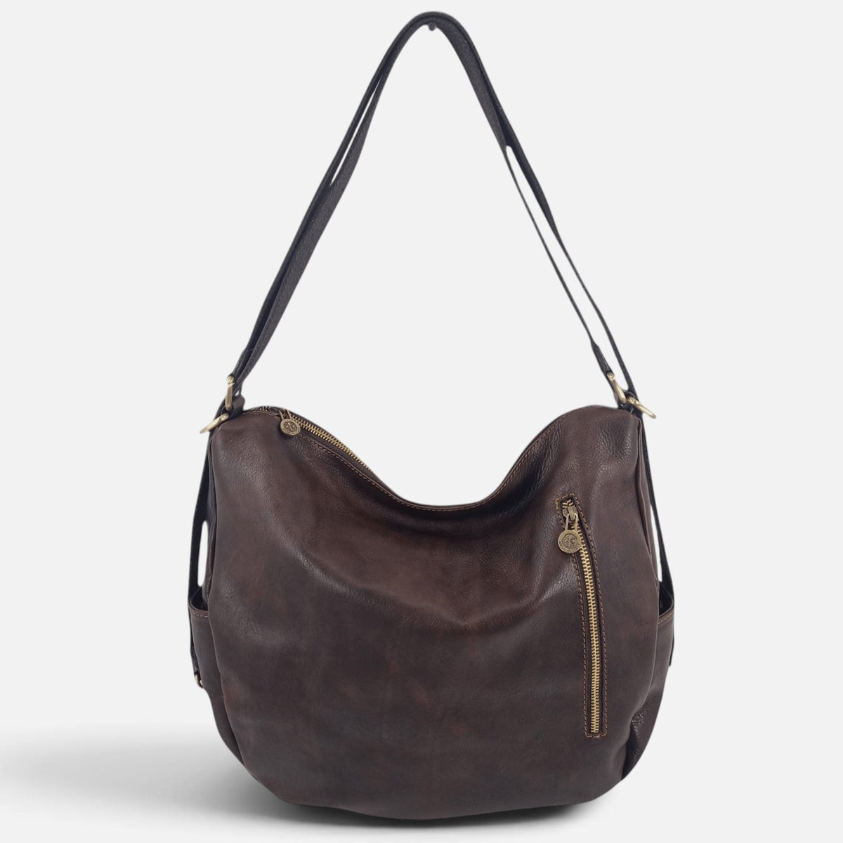Borsa/ Zaino in cuoio al vegetale-Mahzel