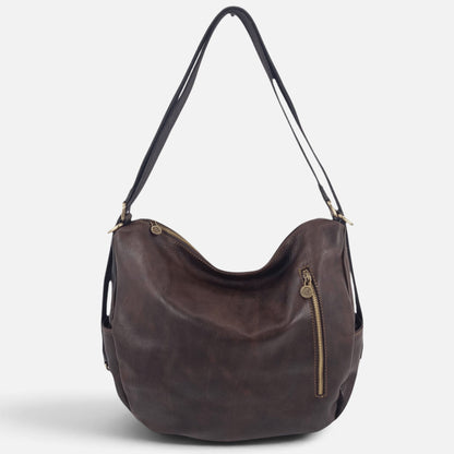 Borsa/ Zaino in cuoio al vegetale-Mahzel